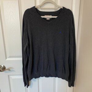 Original Penguin 100% Cotton V-Neck Sweater‎ Grey Men's XXL